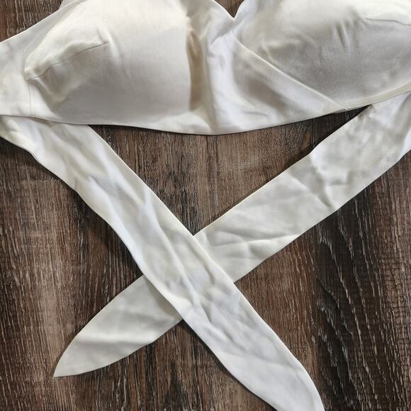 Retrofete Ross Top in Ivory Cropped Size Small Sleeveless Halter - Picture 5 of 8